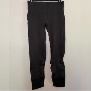 Lululemon Ebb to Street Seamless Heathered Black Leggings Size 6